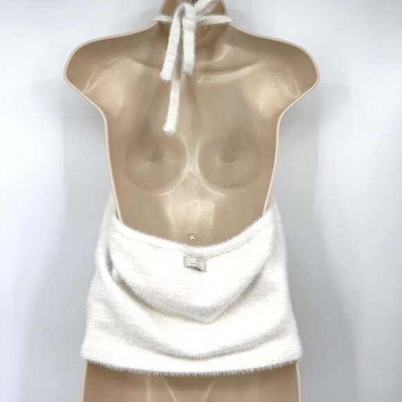 Gymshark Whitney Simmons Eyelash Knit Midi Halter Top woman’s size Large - Picture 5 of 9